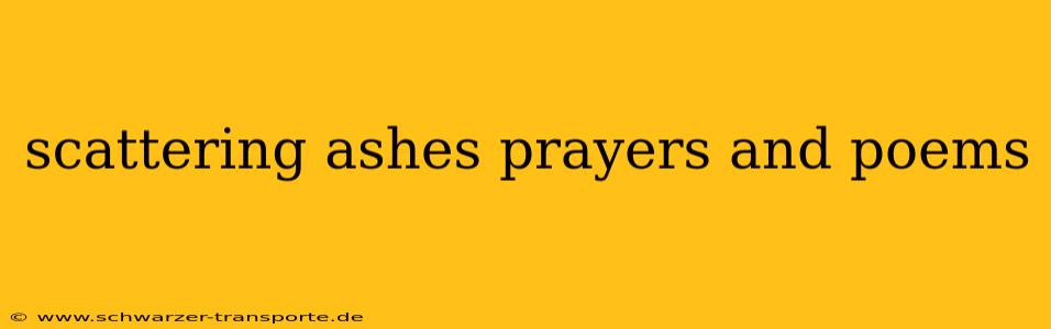 scattering ashes prayers and poems