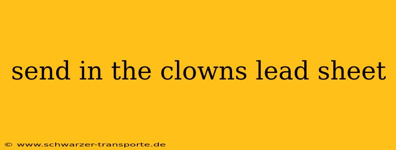 send in the clowns lead sheet