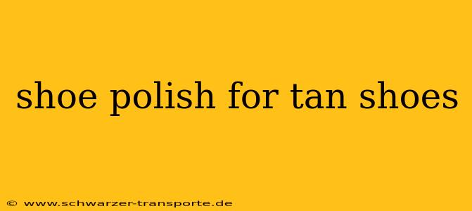 shoe polish for tan shoes
