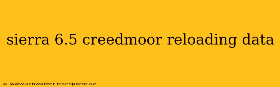 sierra 6.5 creedmoor reloading data