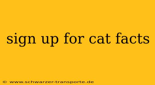 sign up for cat facts
