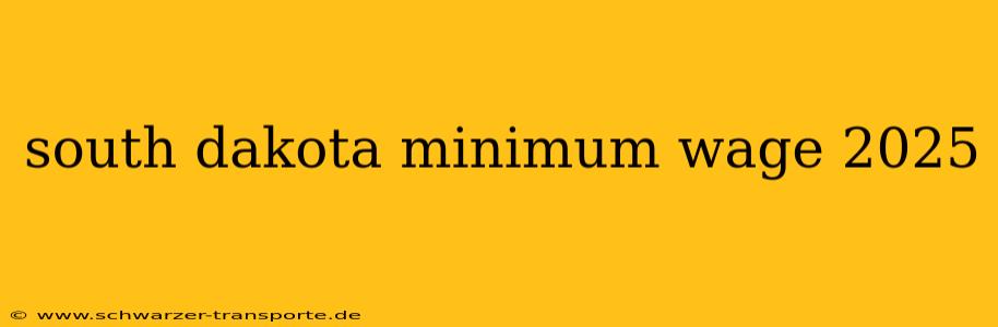 south dakota minimum wage 2025