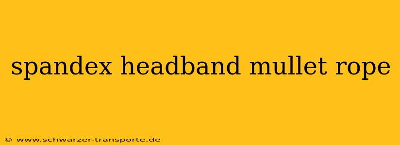 spandex headband mullet rope