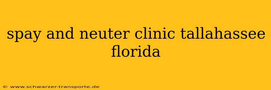 spay and neuter clinic tallahassee florida