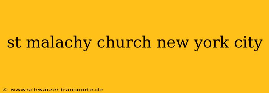 st malachy church new york city