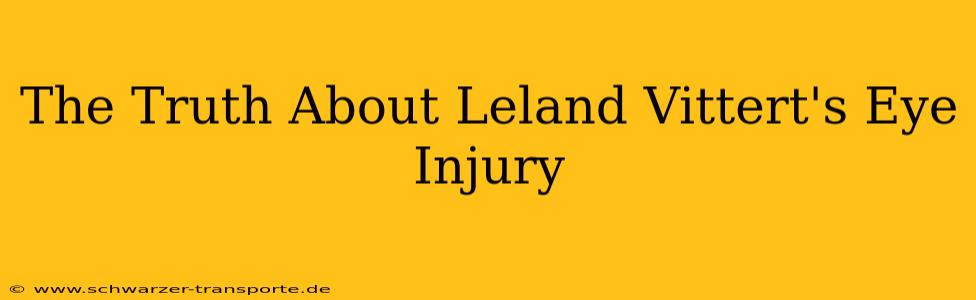 The Truth About Leland Vittert's Eye Injury