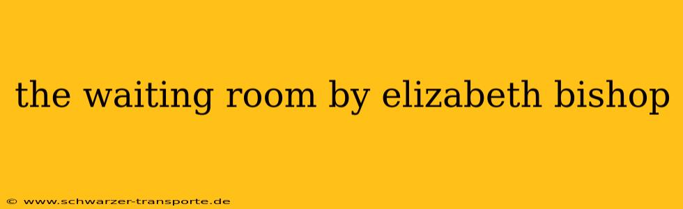 the waiting room by elizabeth bishop