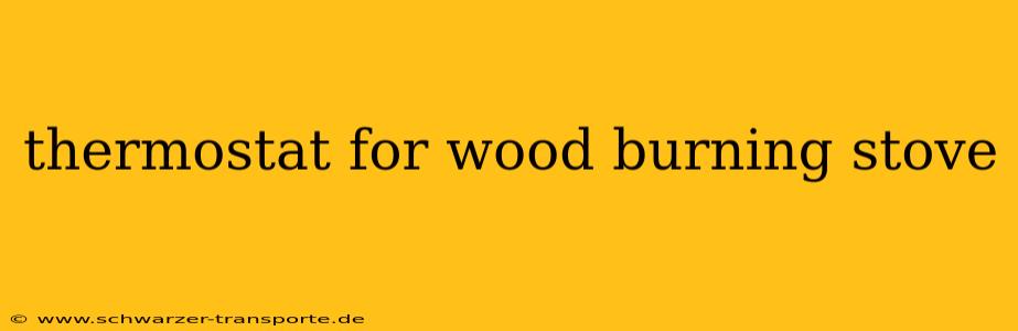 thermostat for wood burning stove