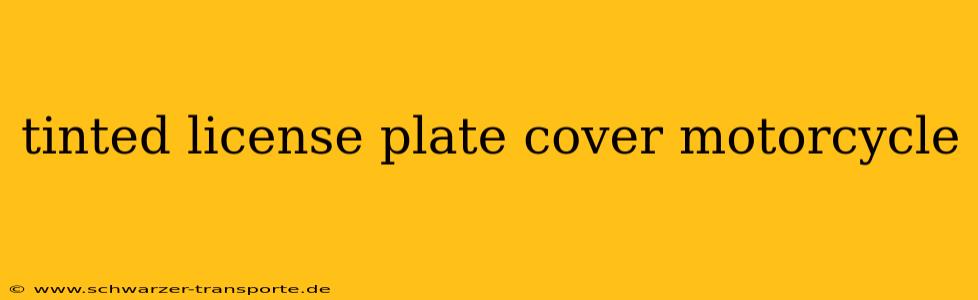 tinted license plate cover motorcycle