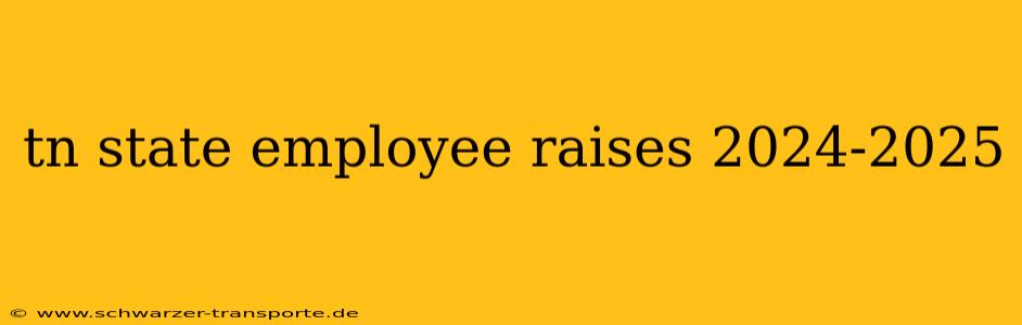 tn state employee raises 2024-2025