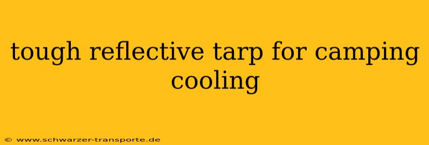 tough reflective tarp for camping cooling