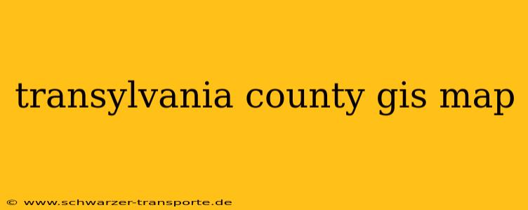 transylvania county gis map