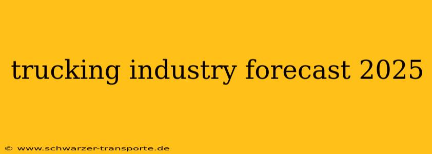 trucking industry forecast 2025