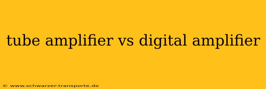 tube amplifier vs digital amplifier
