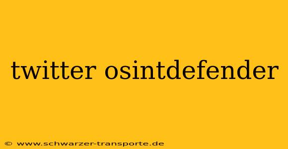 twitter osintdefender