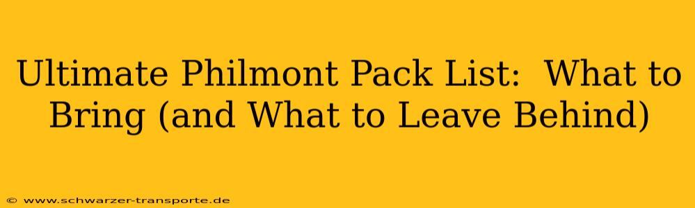 Ultimate Philmont Pack List:  What to Bring (and What to Leave Behind)