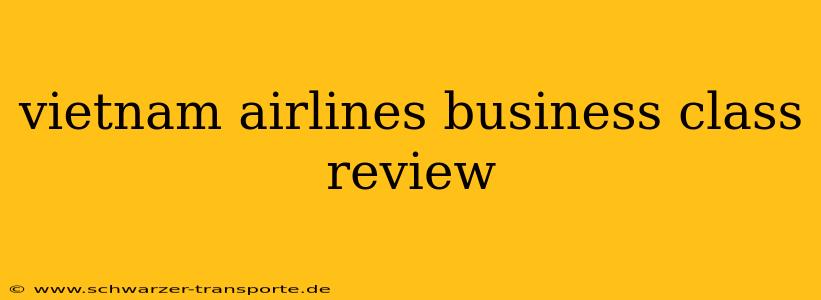 vietnam airlines business class review