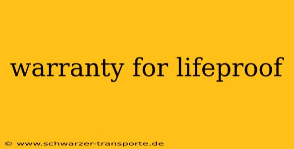 warranty for lifeproof