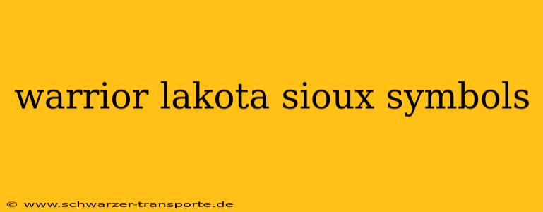 warrior lakota sioux symbols