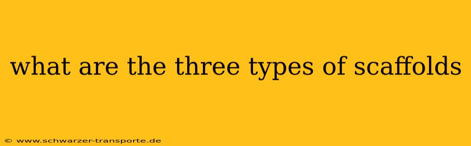 what are the three types of scaffolds
