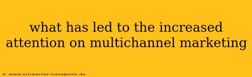 what has led to the increased attention on multichannel marketing