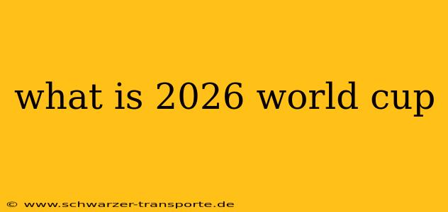 what is 2026 world cup