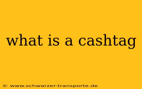 what is a cashtag