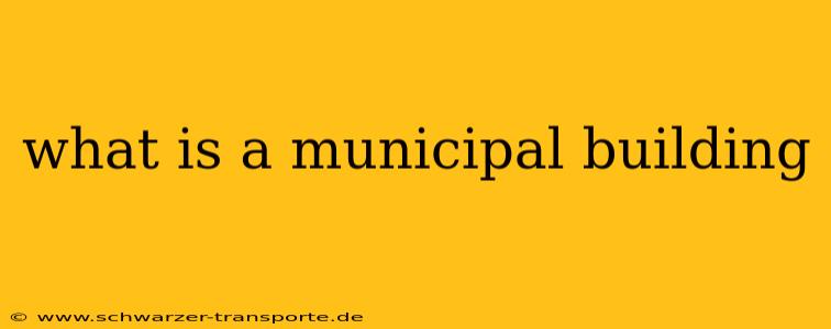 what is a municipal building