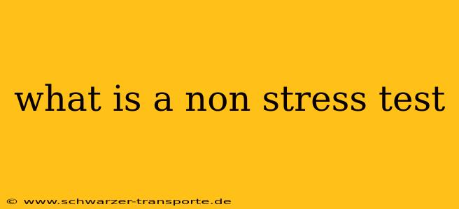 what is a non stress test