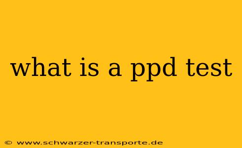 what is a ppd test