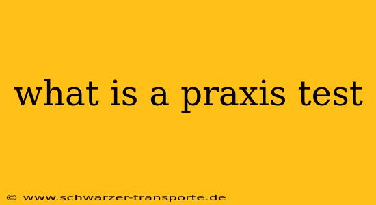 what is a praxis test