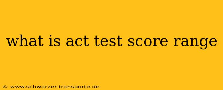 what is act test score range