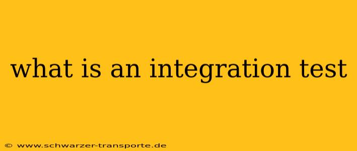 what is an integration test