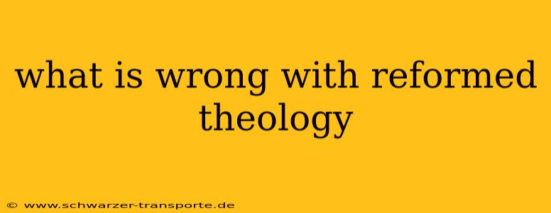 what is wrong with reformed theology