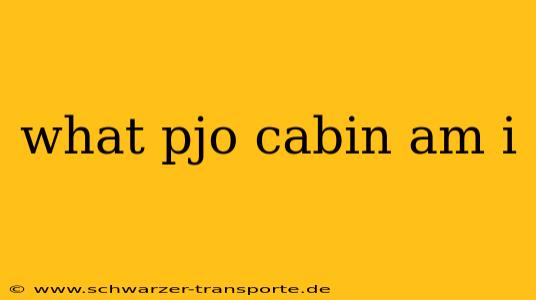 what pjo cabin am i