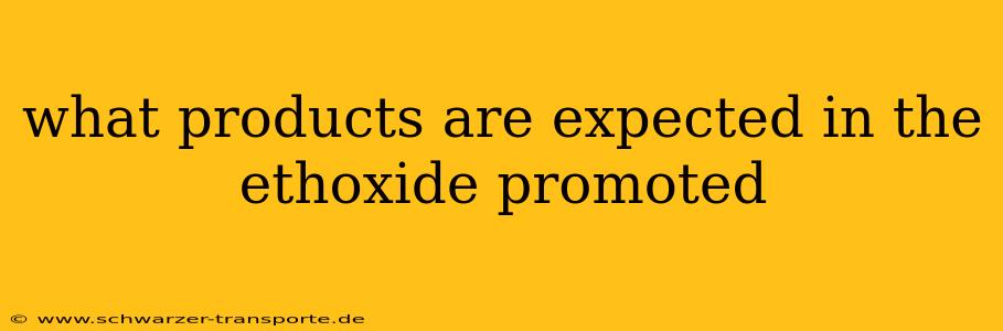 what products are expected in the ethoxide promoted