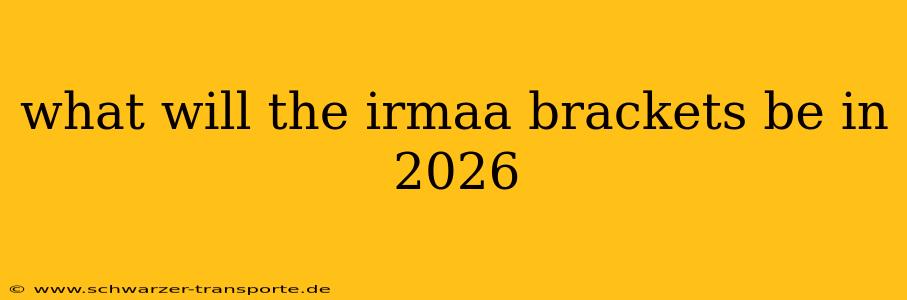 what will the irmaa brackets be in 2026