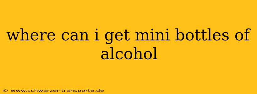 where can i get mini bottles of alcohol