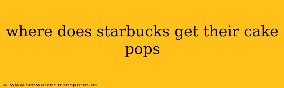 where does starbucks get their cake pops