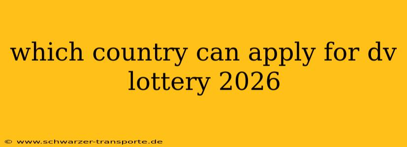 which country can apply for dv lottery 2026