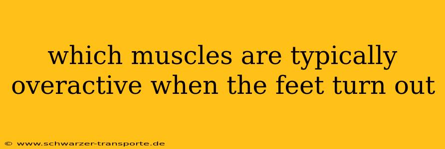 which muscles are typically overactive when the feet turn out