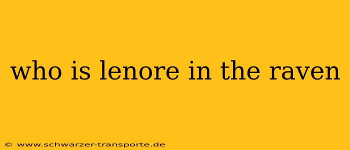 who is lenore in the raven