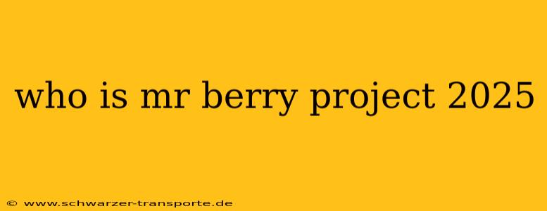 who is mr berry project 2025