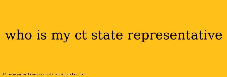 who is my ct state representative