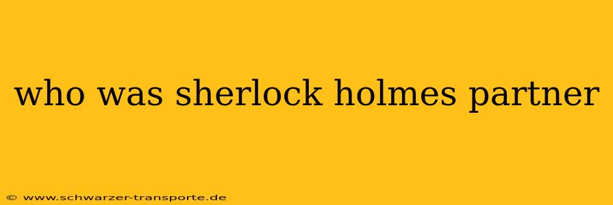 who was sherlock holmes partner