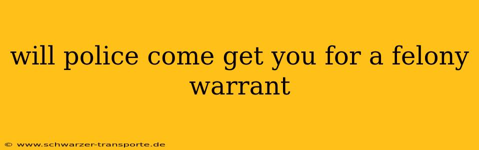 will police come get you for a felony warrant