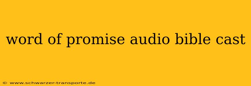 word of promise audio bible cast