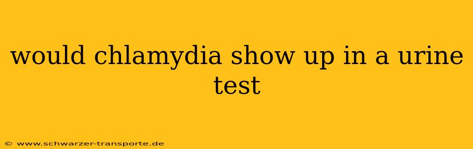 would chlamydia show up in a urine test